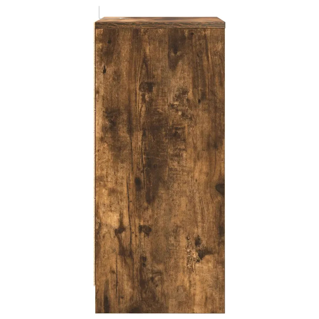 Comodini 2 pz-Set di 2 Tavolino da notte Rovere fum¨¦ 40 x 30 x 467 cm Legno multistrato