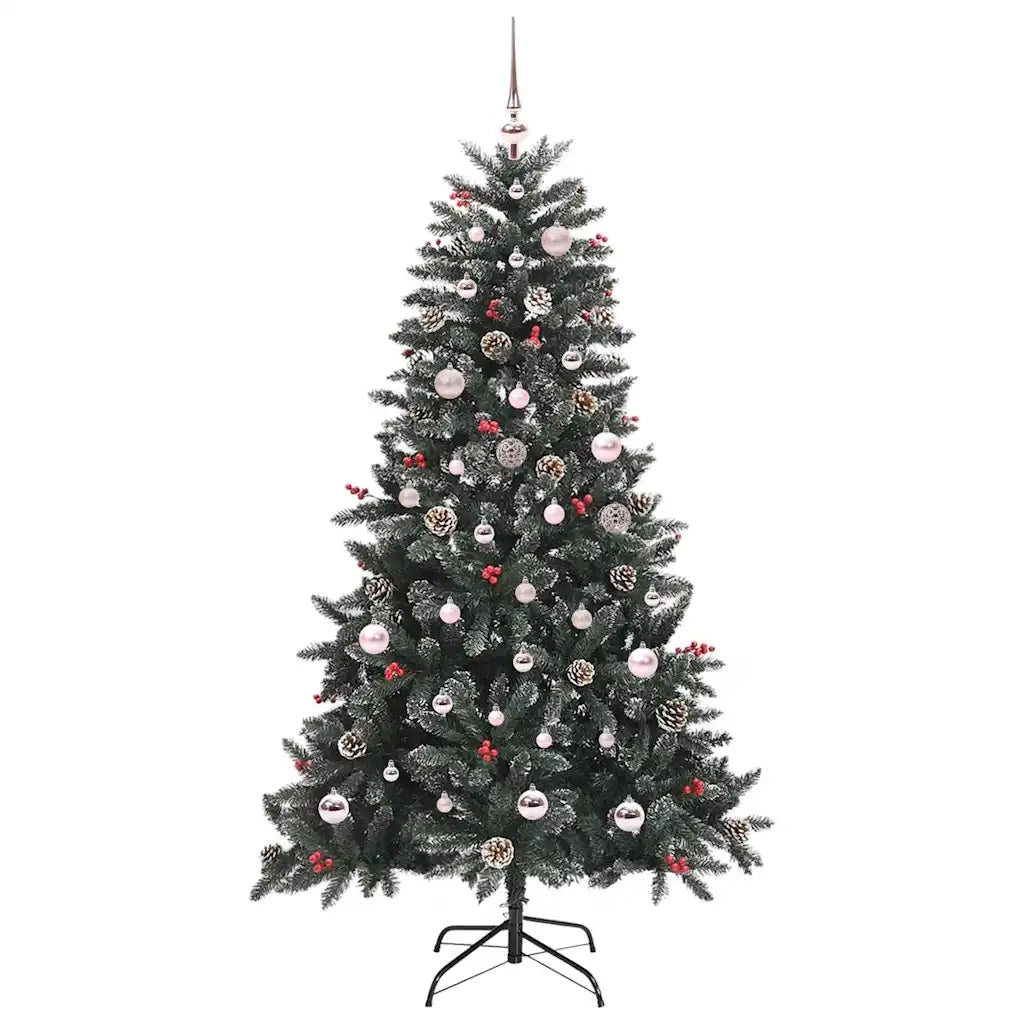 Albero di Natale artificiale con 150 LED Verde 150 cm 3395870
