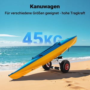 Carrello da trasporto pieghevole per kayak In alluminio Max 45 kg Per canoe e simili imbarcazioni