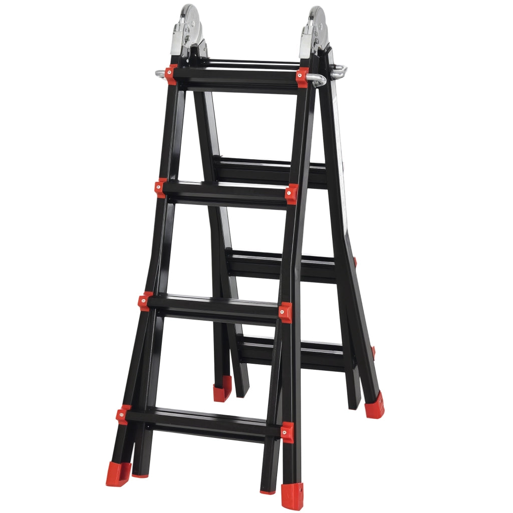 Scala Telescopica Alluminio Pieghevole ¨C Zephmum ¨C 4 m 8 Gradini 150 kg