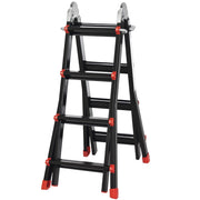 Scala Telescopica Alluminio Pieghevole ¨C Zephmum ¨C 4 m 8 Gradini 150 kg