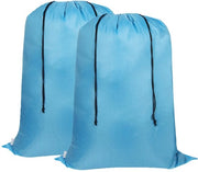 Waszakken grandi, 2-pack, 68 x 90 cm, corda con due direzioni, resistente alle scuffie, portatile, waszakken con grande capacità per studenti, appartamenti, viaggi, vacanze e università