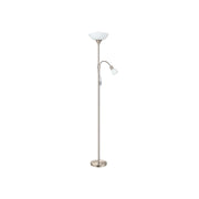 Piantana Contemporanea Up 2 2 Luci Acciaio Grigio