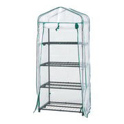 Serra da Giardino Chaam a 4 Piani a Rete 158 x 69 x 49 cm Bianco [en.casa]