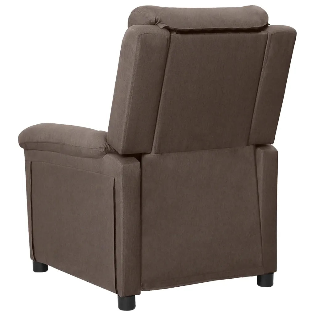 Poltrona Elettrica Reclinabile Tortora in Tessuto cod mxl 32679