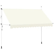 Tenda da Sole | Tenda parasole Retrattile Manuale 350 cm Crema