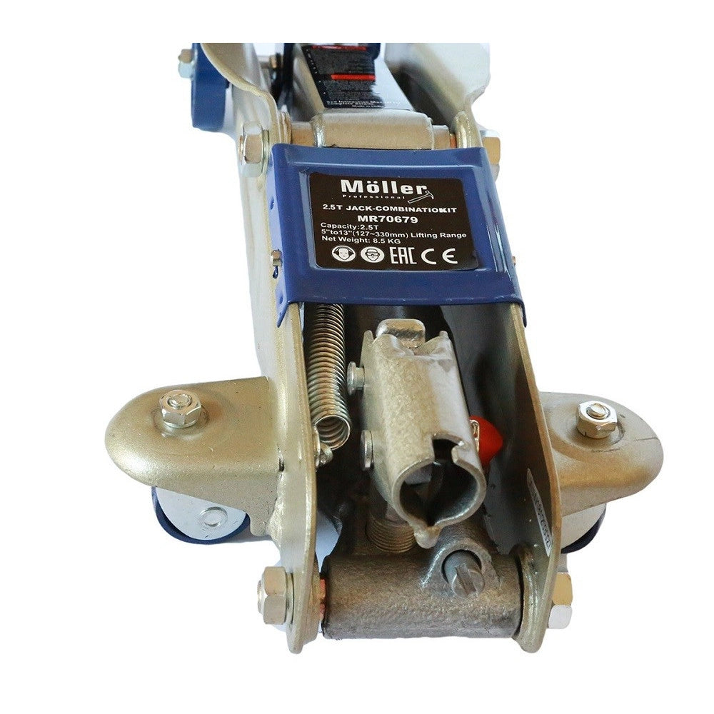 Trade Shop - Kit Coppia Cavalletti + Crick Cric 2.5 Tonnellate Sollevatore Idraulico 2.5 Ton -