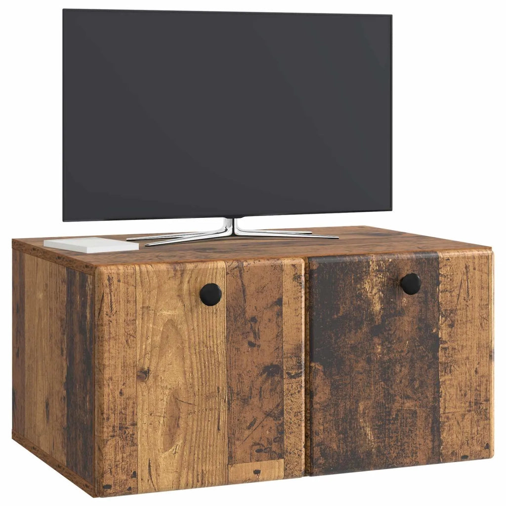 Mobile Porta TV da Muro 59,5 x 41 x 30 cm Legno antico 899193
