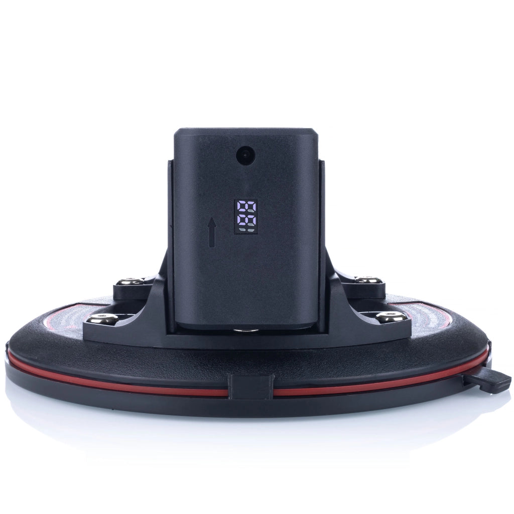 Ventosa a Batteria per Piastrelle con Display Digitale – Portata 200 kg, Ø 200 mm | ABS + Gomma, 3,6 V, 1500 mAh