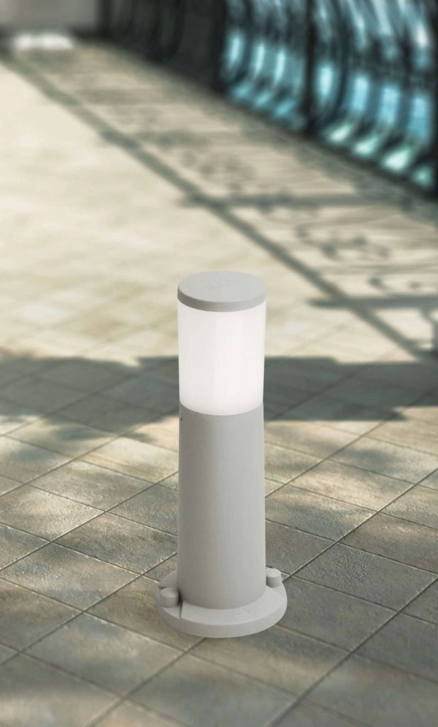 LOANO PALO 40 CM 1 LUCE GRIGIO IP55 ATTACCO E27 LAMPADINA INCLUSA