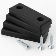Set di 20 gomme per pavimento in plastica - protezione pavimento - gomme per sedute - antiscivolo - 50x14x5 mm - materiale duraturo