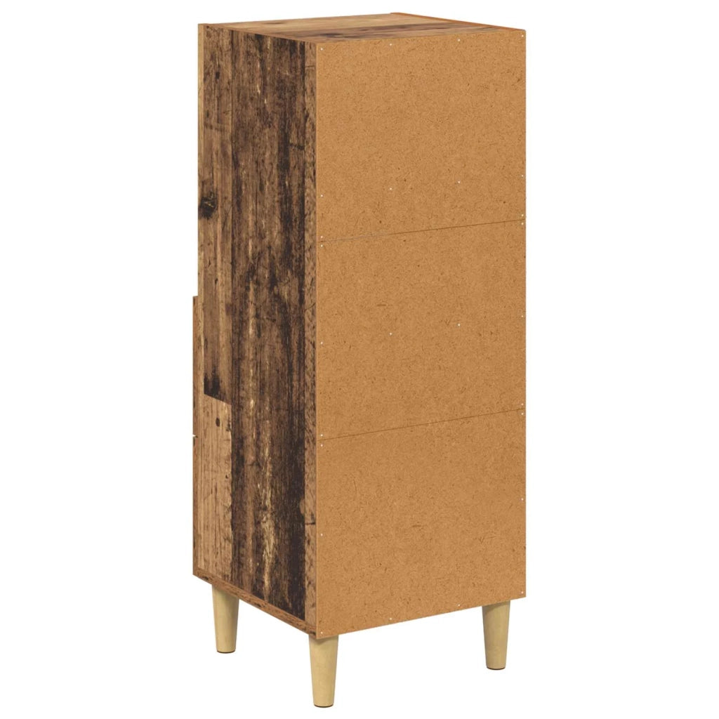 Credenza | Madia | Buffet da pranzo | Armadio da pranzo Legno vecchio 34 x 34,5 x 90 cm Legno multistrato