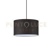 SOSPENSIONE PER SET UP 1 LUCE ATTACCO E27 NERO