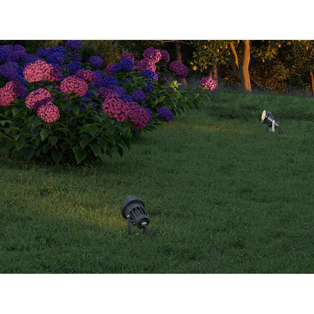 Faro a led a picchetto FADE rotondo 5W IP65 colore Nero Beneito faure