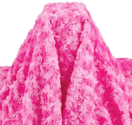 Tessuto Nepbont 150 x 100 cm - Pluche a Tocco Leggero Polyester - Rosso - Tessuto Artigianale - Progetti di Sartoria Fai da Te - Tessuto di Lusso per la Casa
