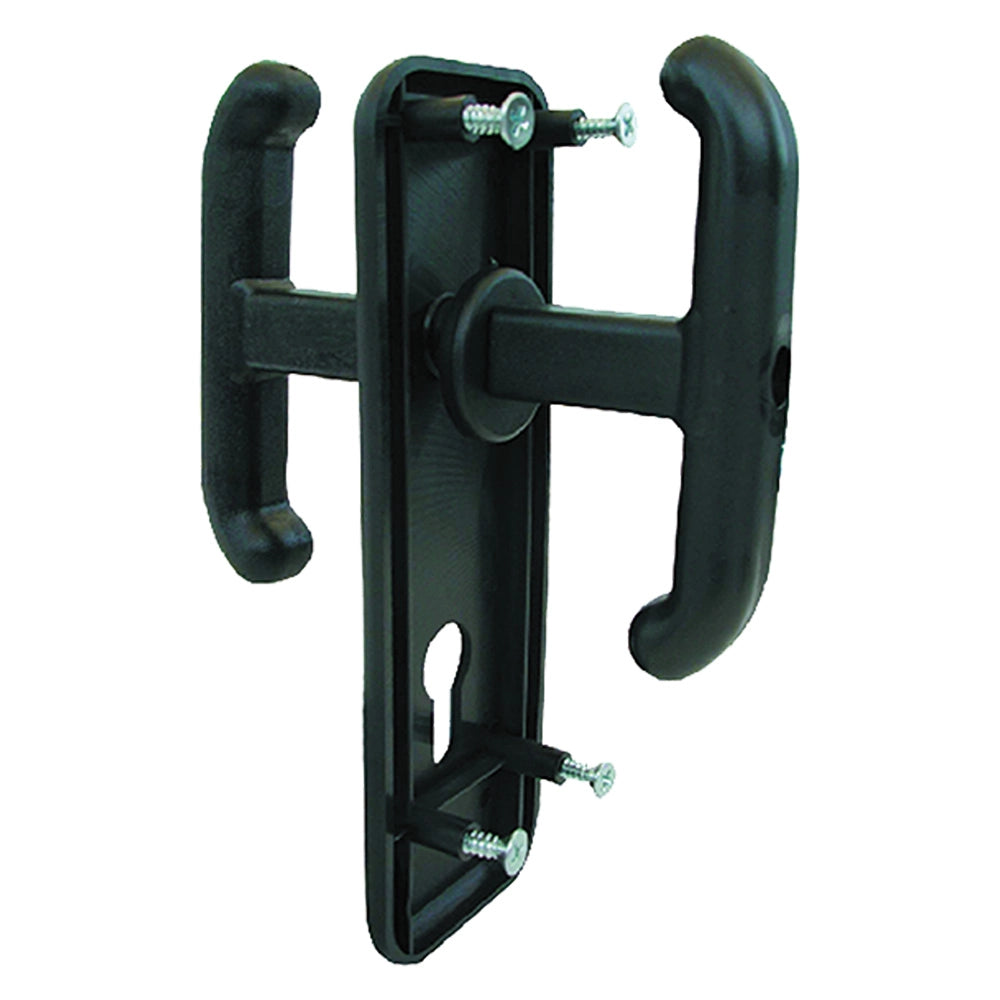 MANIGLIE PER PORTE BASCULANTI ART. 433 con placca  - PREFER