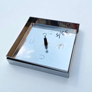 Sigillo 330 x 330 x h 80mm chiusino di acciaio inox leggero da riempimento
