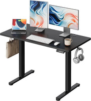 Scrivania regolabile in altezza ¨C zephmum ¨C 120x60 cm, nera