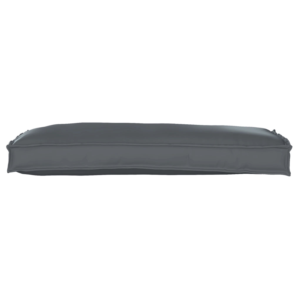 Cuscino per pallet per panca Antracite 100x40x8 cm Tessuto Oxford