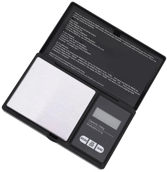 Pesa Elettronica Digitale con Display LED - 1000g/0.01g - Precisione Alta - Pesi Portatili - Formato Compatto - Adatto per l'Uso Casalingo