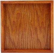 Piatto di servizio quadrato in legno massello decorativo - 22 x 22 cm piatto quadrato 70x70