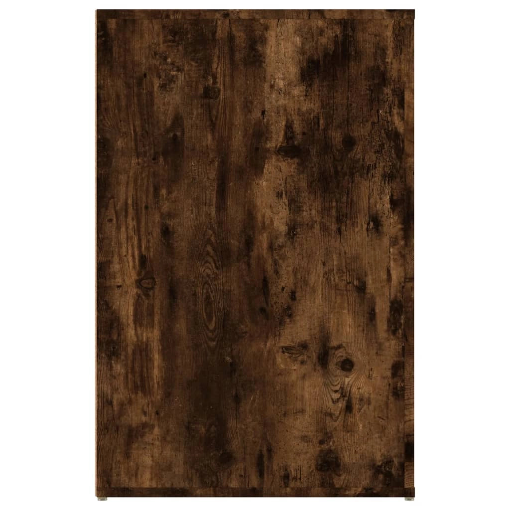 Scrivania da ufficio postazione di lavoro mobile per computer studio rovere affumicato 100 x 49 x 75 cm legno ingegnerizzato marrone 02_0023561