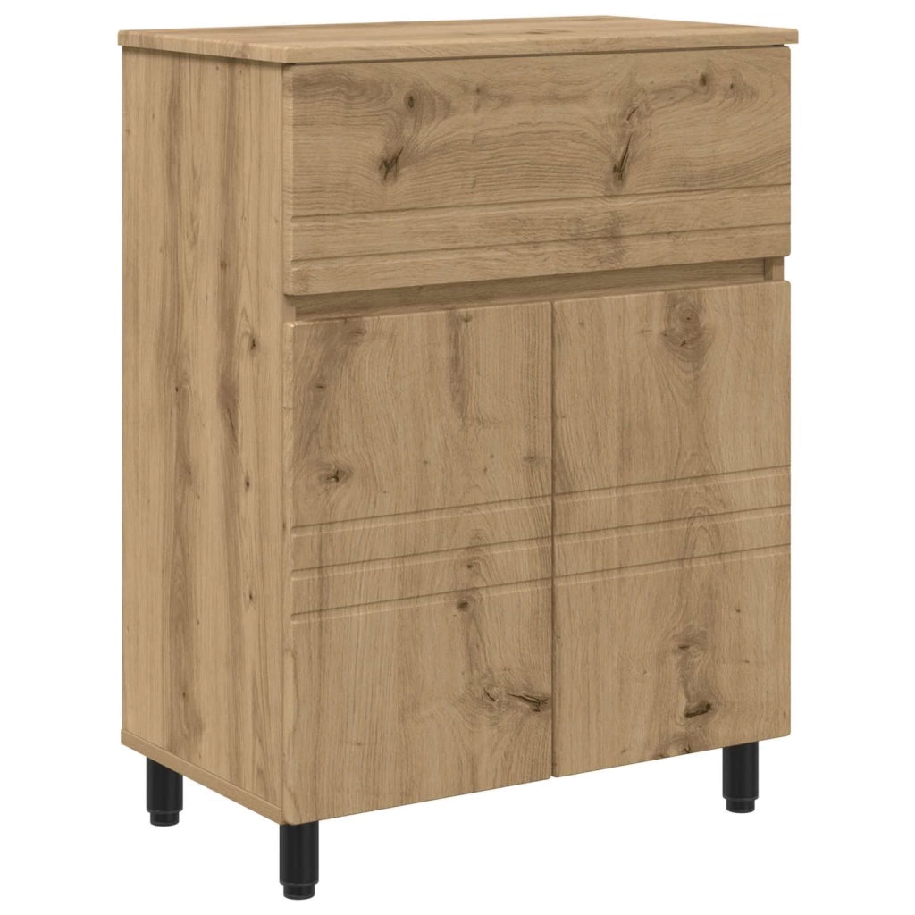 Mobiletto da bagno Rovere Artigianale 60 x 35 x 80 cm