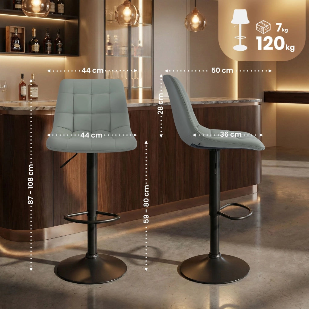 Sgabello da bar Mapun in ecopelle 3