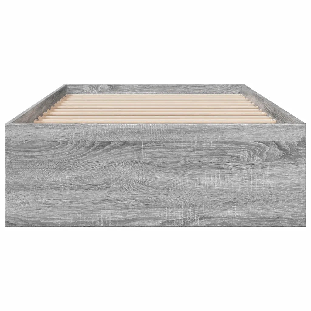 Giroletto Cassetti Grigio Sonoma 90x200 cm Legno Multistrato