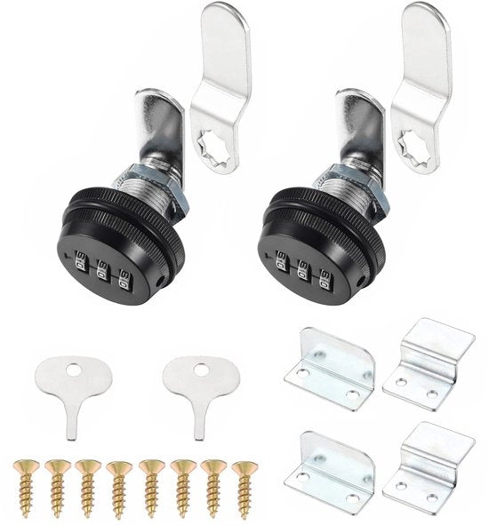 Slot 2-delig per 20 mm per zinklegering per kast per lade per brievenbus