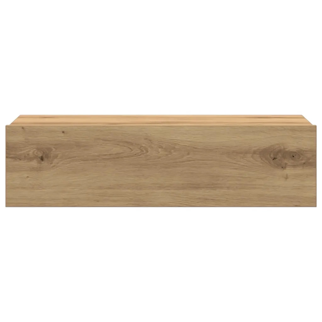 vidaXL Comodino Rovere Artigianale 60x35 cm in Legno Multistrato