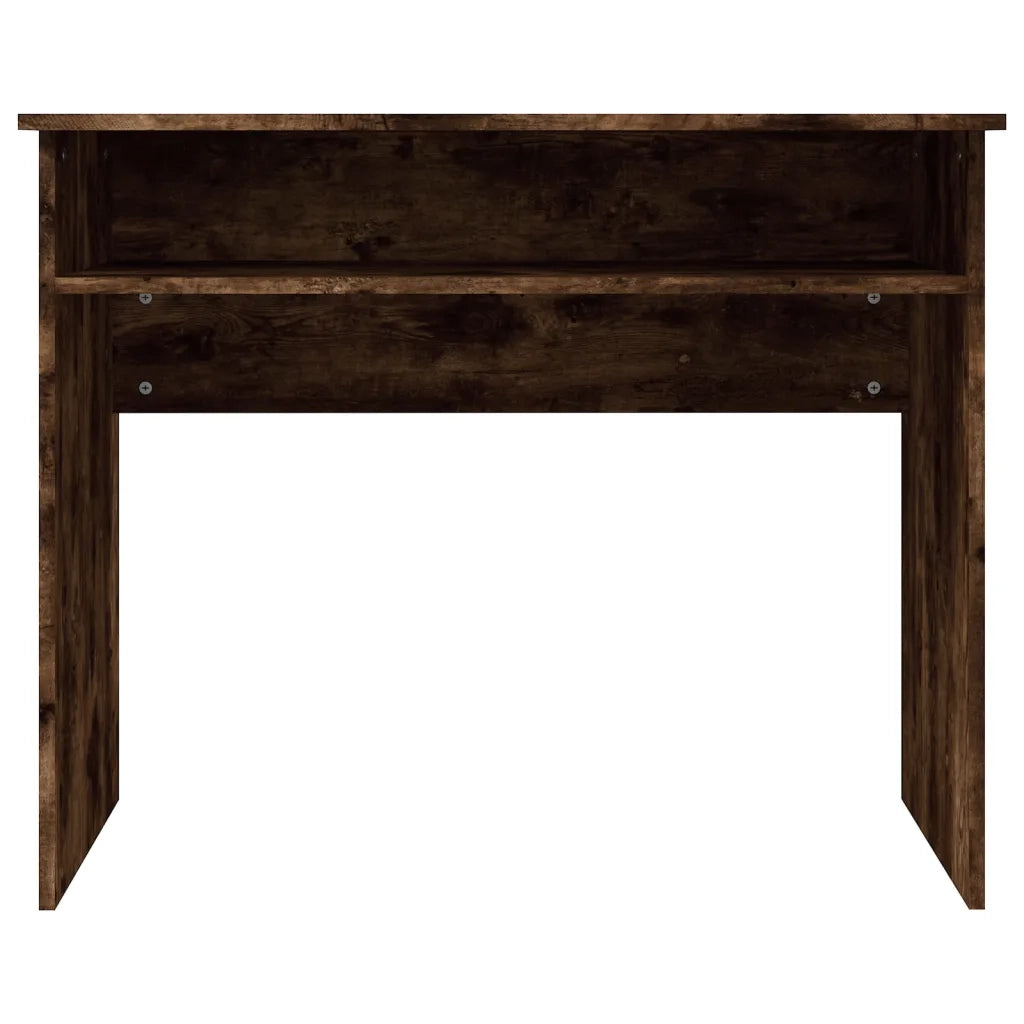 Scrivania Rovere Fumo 90x50x74 cm in Legno Multistrato 815462