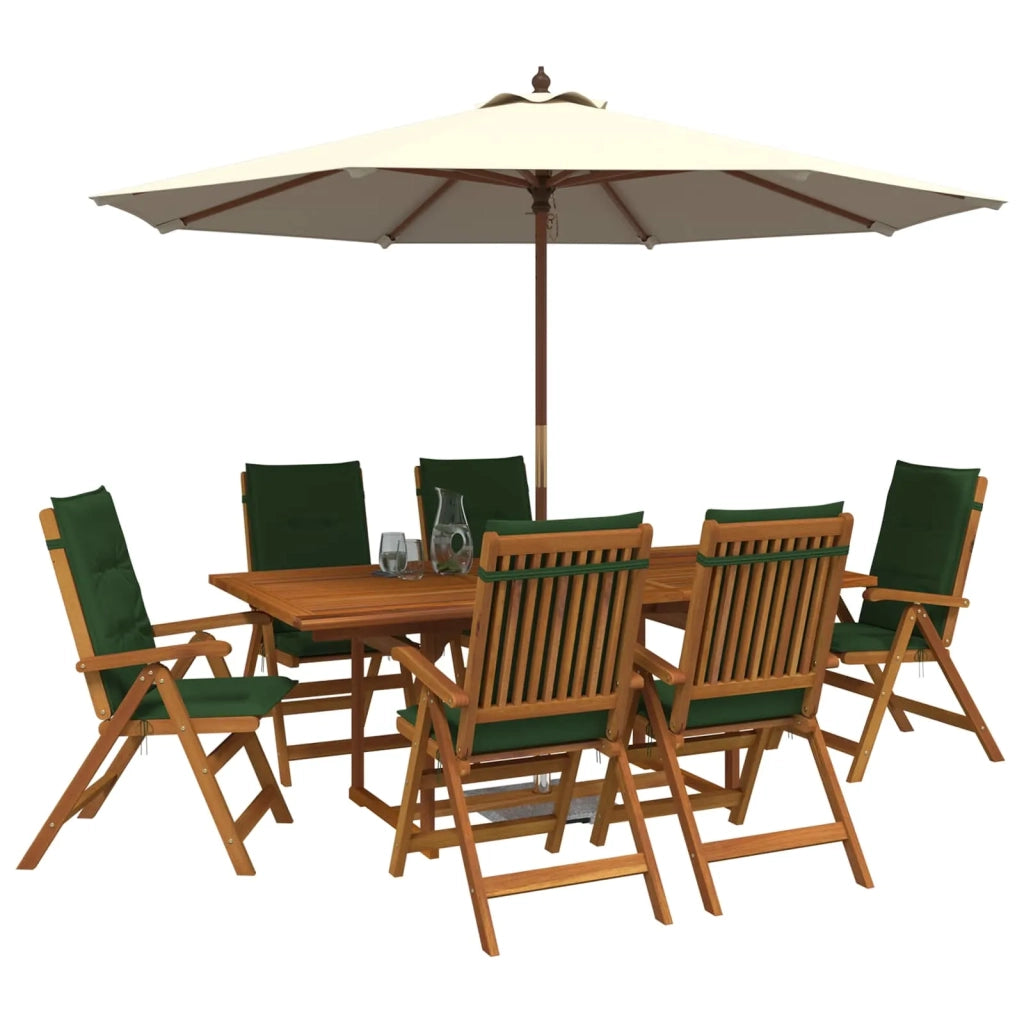 Set da pranzo da giardino 7 pezzi Naturale 3434529