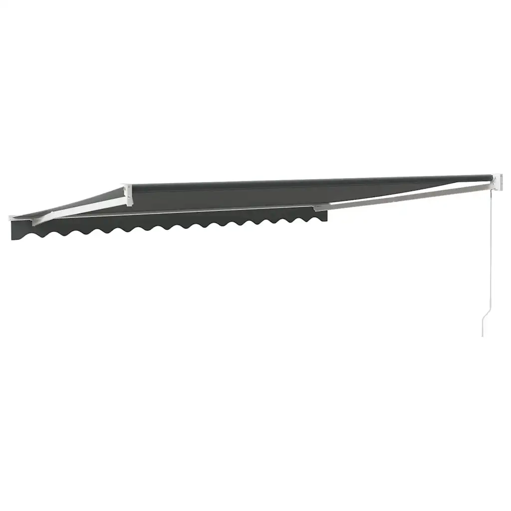 Tenda da Sole Retrattile Antracite 4,5x3 m Tessuto e Alluminio 3154439