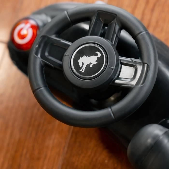 BRIGHT STARTS Centro attività e girello 4 in 1 Ford Bronco, Volante interattivo e rimovibile, Grigio, dai 6 mesi in su
