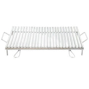 BISTECCHIERA DIETETICA INOX graticola in acciaio 4 manici cm. 70x45