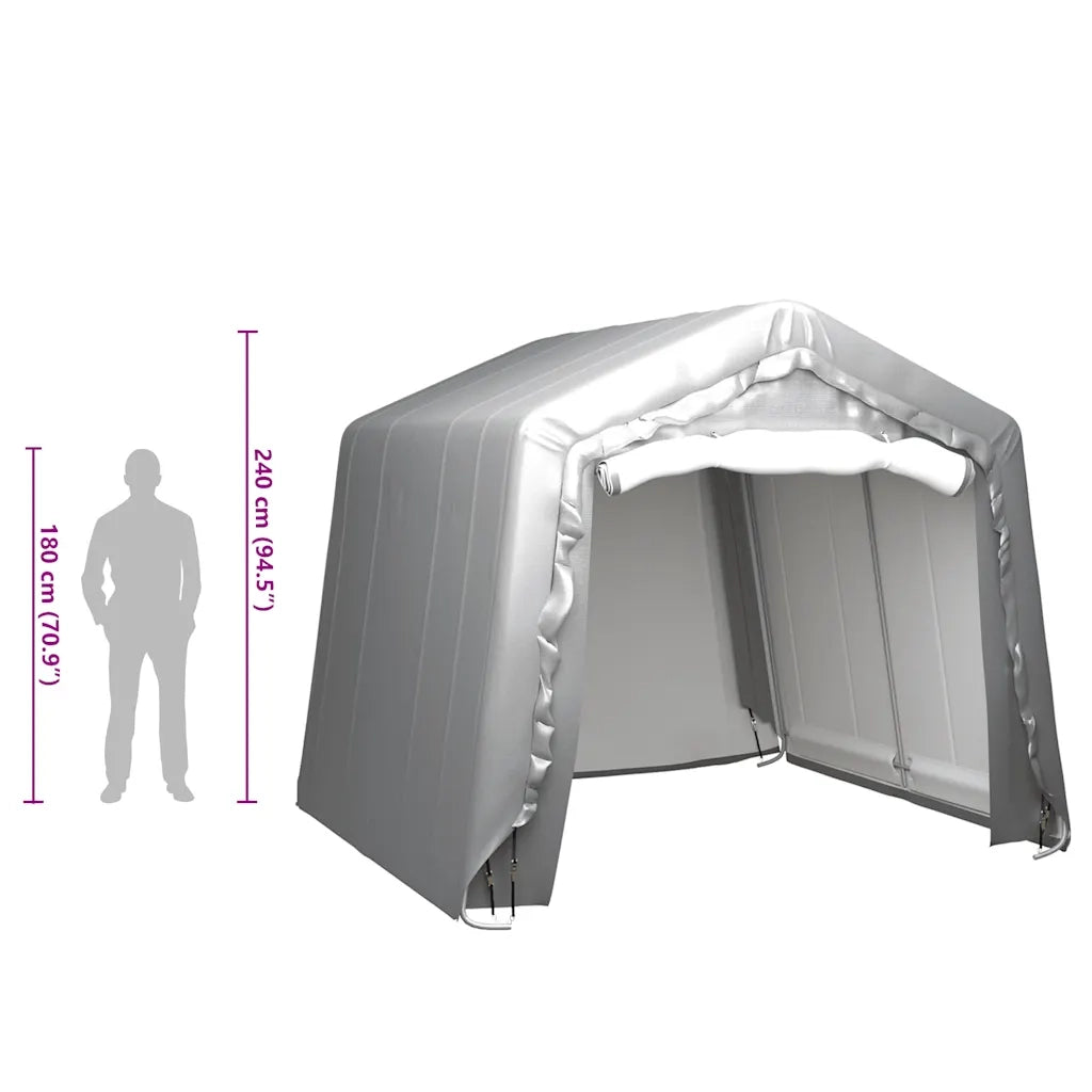 Tenda Capannone 300x300 cm Grigio Acciaio CFW9040330