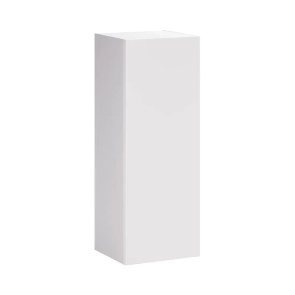 Mobili componibili OSTER 45cm – mobili sospesi bianchi 1 porta e 6 nicchie arrotondate in rovere chiaro