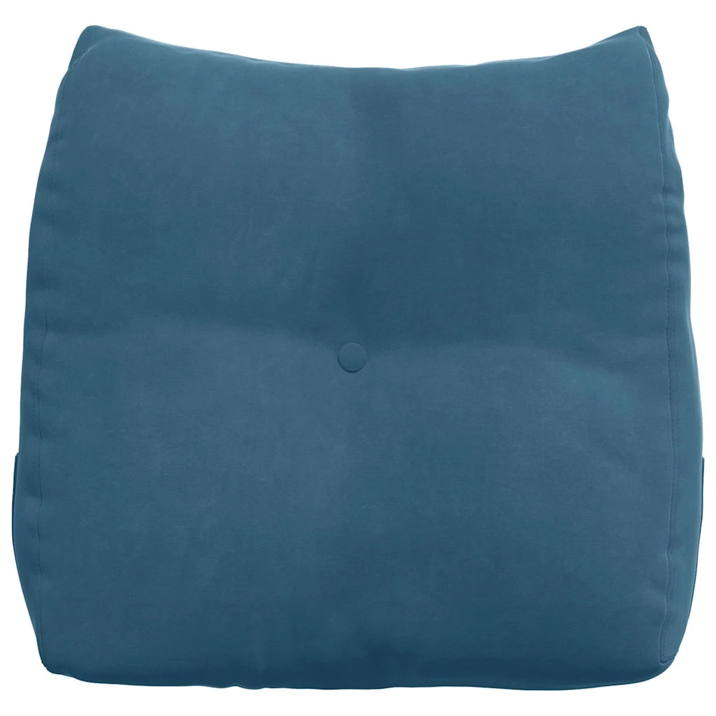Cuscino per Schiena Blu 45 x 24 x 50 cm Velluto