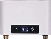 Mini boiler per riscaldamento acqua con grande display LED - Soluzione per acqua calda istantanea per bagno e cucina (5500W)