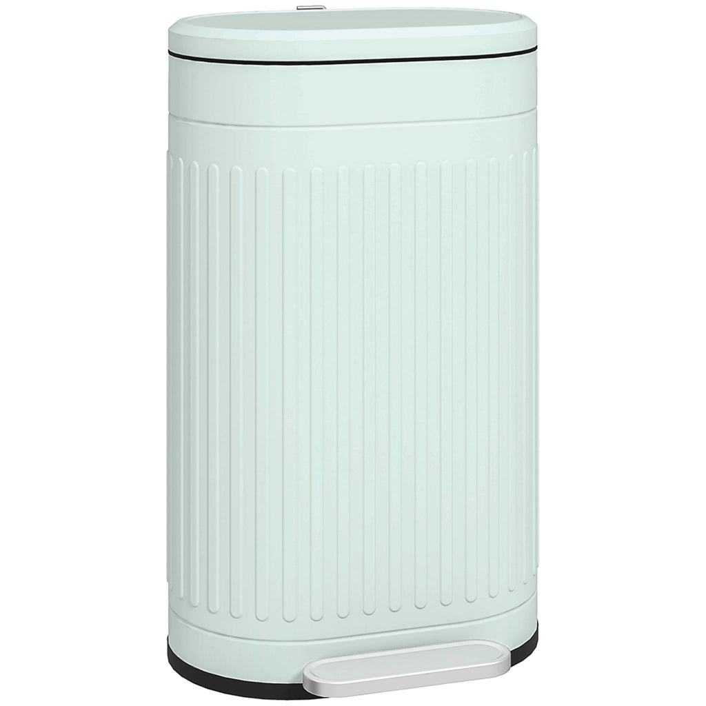 Cestino 30L con Coperchio a Pedale e Inseritore Estraibile ¨C Zephmum ¨C Verde 36.5x31.2x60.8 cm