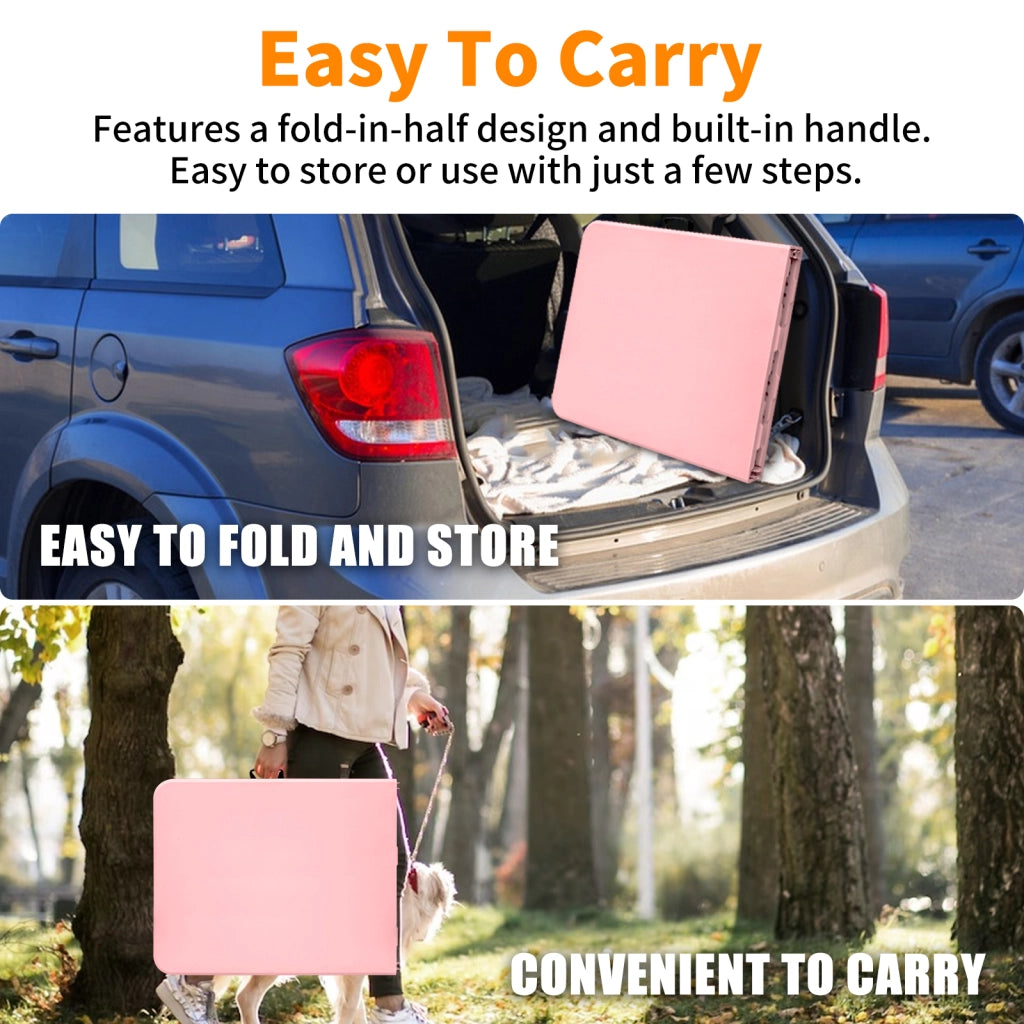 Tavolo Pieghevole Portatile ¨C MINIMAL ¨C Rosa, 180 cm, Salvaspazio, Campeggio/Pic-nic