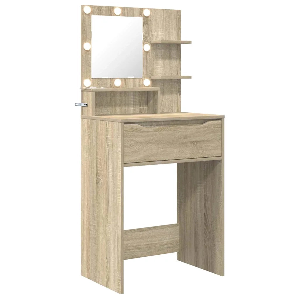 Tavoli da Trucco per Camera da Letto con cassetto Rovere Sonoma