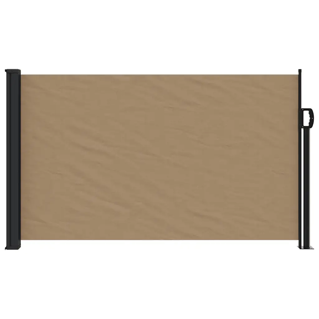 Tenda da Sole Laterale Retrattile-Tenda parasole per giardino Tortora 117x300 cm