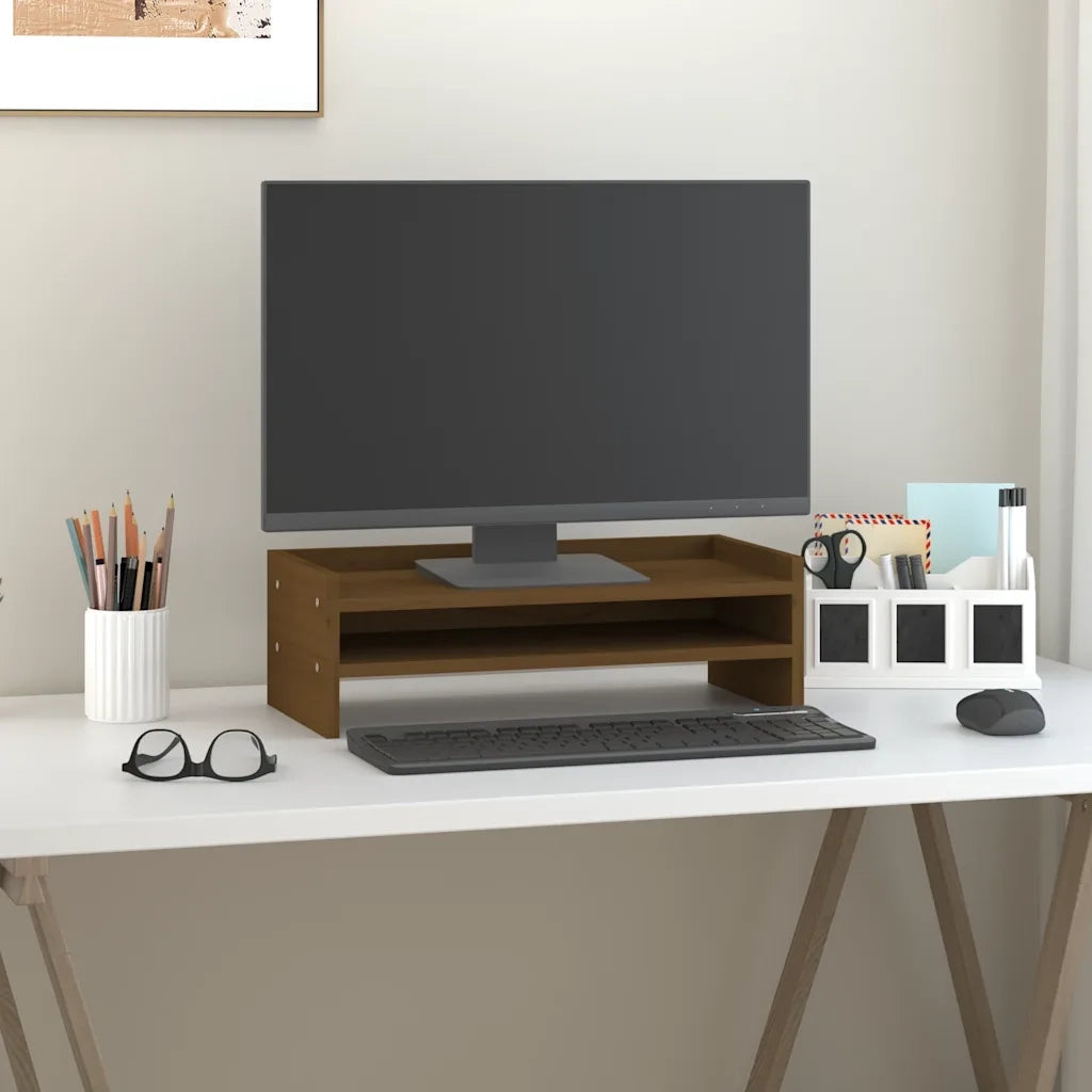 Supporto per Monitor Miele 50x24x16 cm Legno Massello di Pino cod mxl 66515