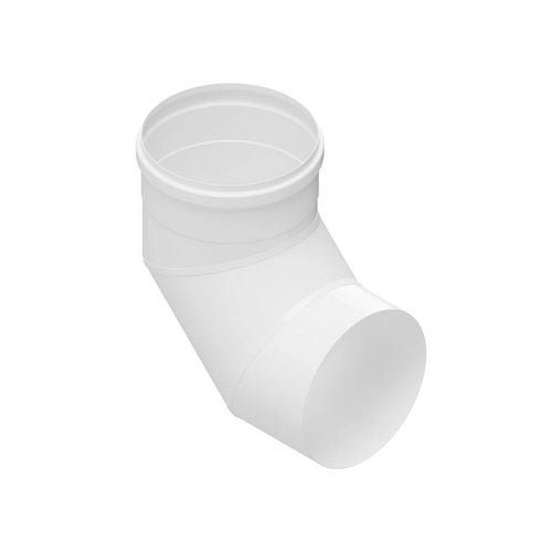 CURVA 90Â° IN ACCIAIO AISI 304L PER CAPPE- Diam. 150 Bianco- DK- pezzi 1