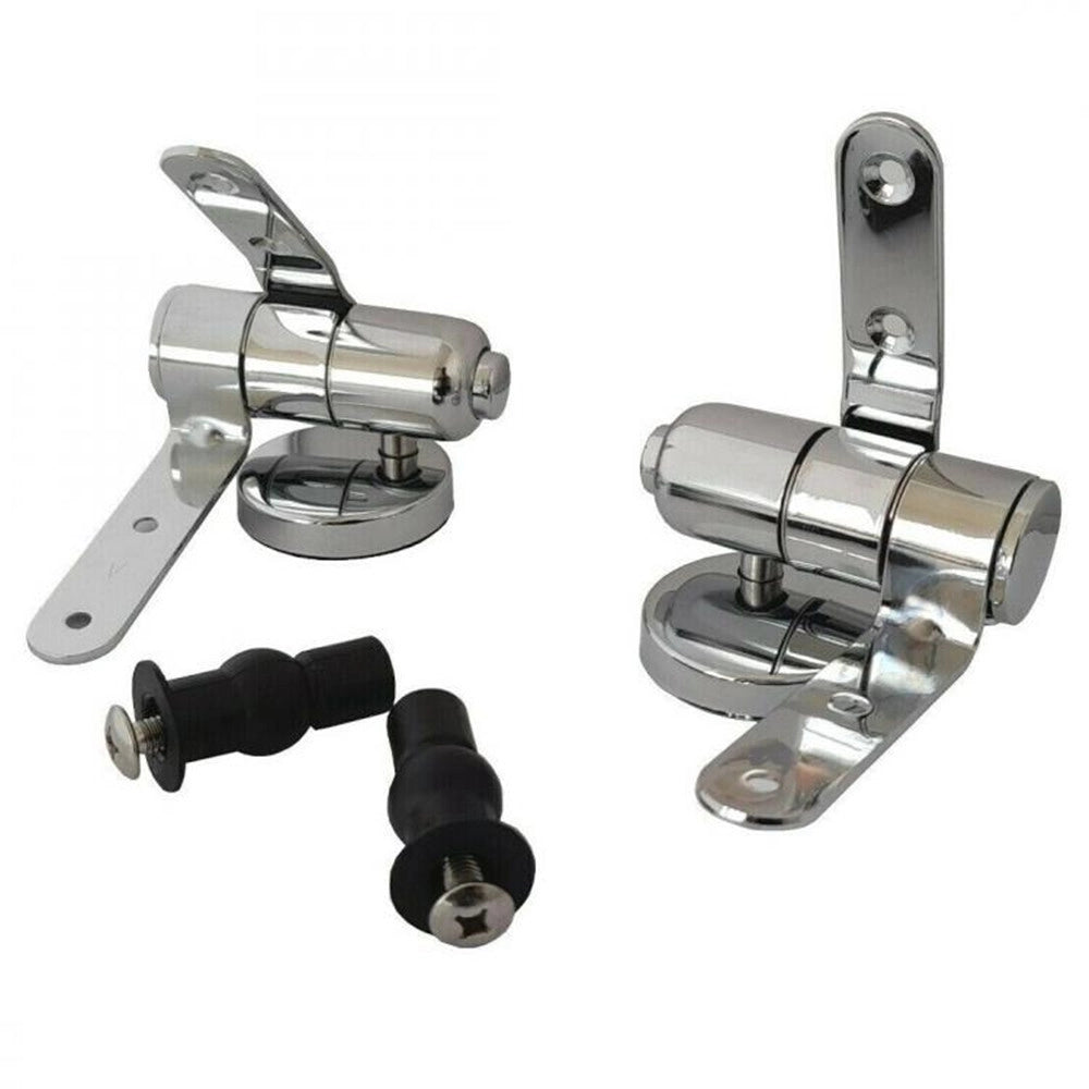 Trade Shop - Cerniere Per Wc Supporti Copriwater Universali Con Chiusura Soft Ammortizzata 79573 -