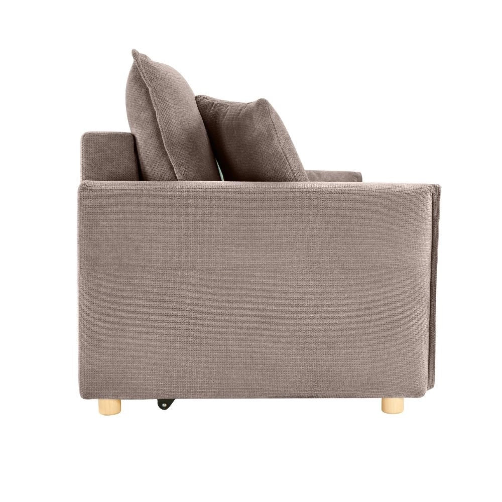 Divano Letto Cassie 3 posti tessuto tortora 176x93x97H: Stile, Comfort e Funzionalità