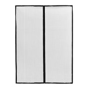 Tenda Zanzariera Magnetica Calamitata 100x160 Cm Nera Universale Porta Finestra Anti Insetti Mosche