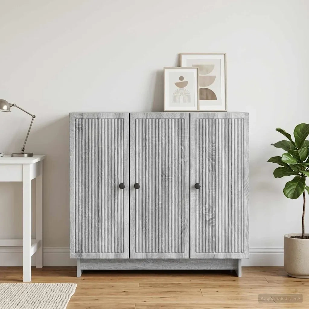 Credenza Grigio Sonoma 89 x 34,5 x 80 cm Legno ingegnerizzato 893961